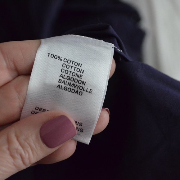 NWT $332 Antik Batik Navy Diane Big Long Sleeve Blouse - Picture 10 of 10